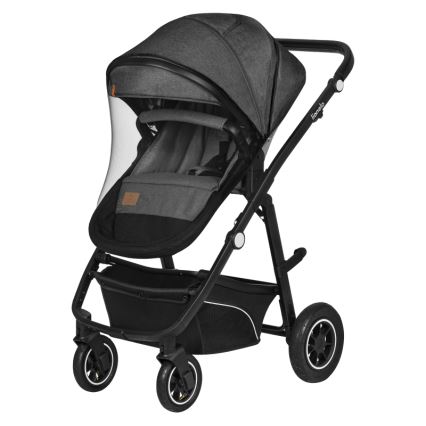 Lionelo - Poussette combinée 3-en-1 BIANKA Gris pierre