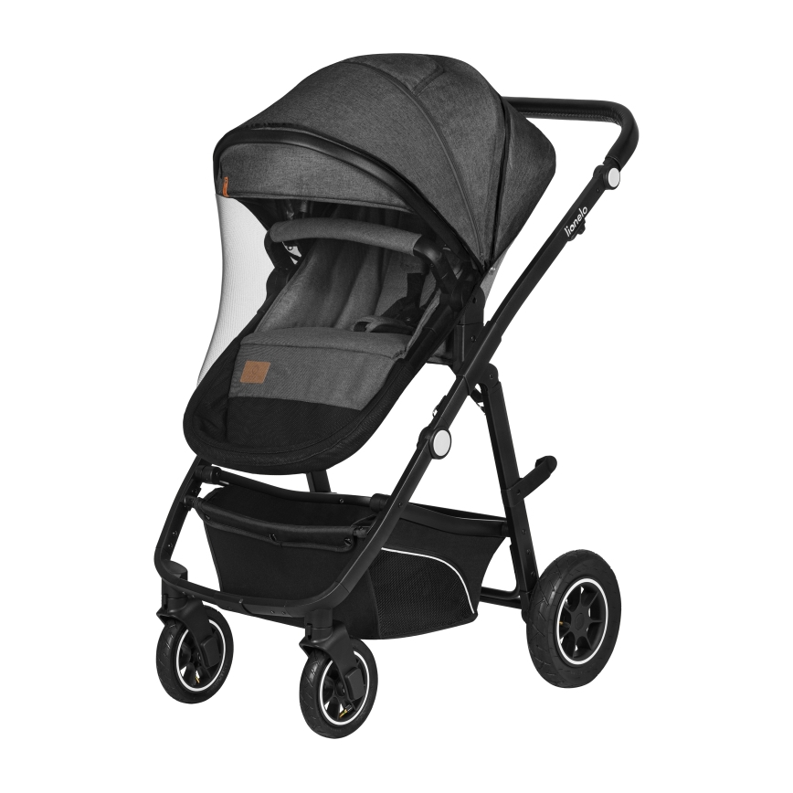 Lionelo - Poussette combinée 3-en-1 BIANKA Gris pierre