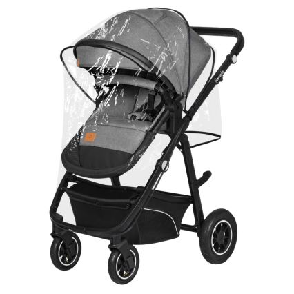 Lionelo - Poussette combinée 3-en-1 BIANKA Gris pierre