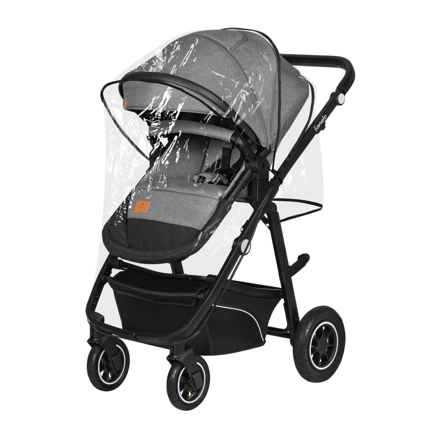 Lionelo - Poussette combinée 3-en-1 BIANKA Gris pierre