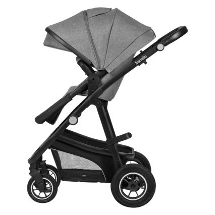 Lionelo - Poussette combinée 3-en-1 BIANKA Gris pierre