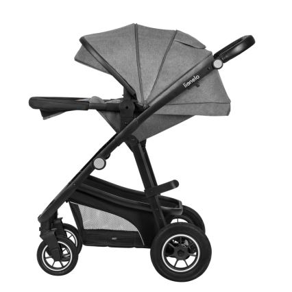 Lionelo - Poussette combinée 3-en-1 BIANKA Gris pierre