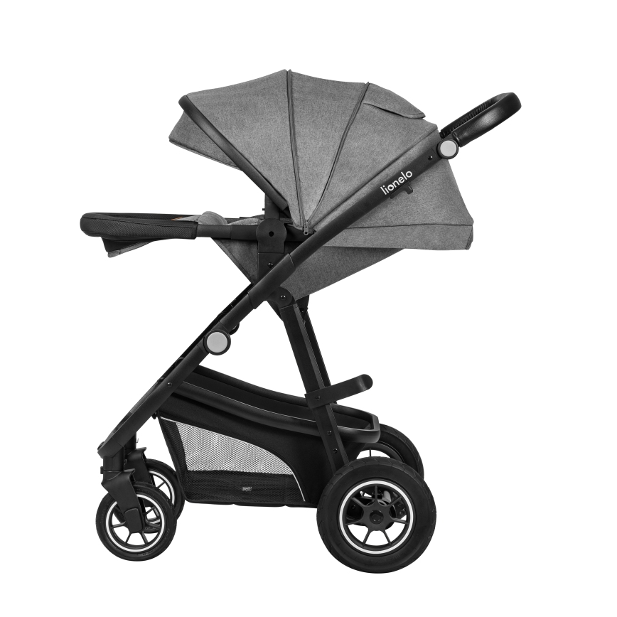 Lionelo - Poussette combinée 3-en-1 BIANKA Gris pierre
