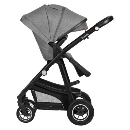 Lionelo - Poussette combinée 3-en-1 BIANKA Gris pierre