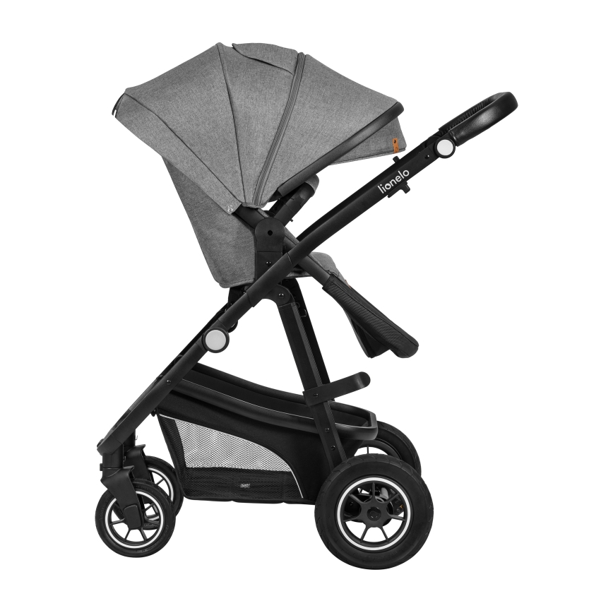 Lionelo - Poussette combinée 3-en-1 BIANKA Gris pierre