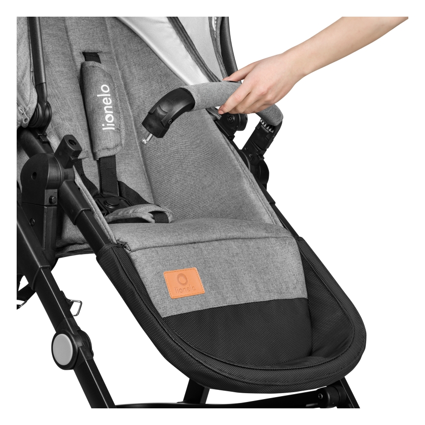Lionelo - Poussette combinée 3-en-1 BIANKA Gris pierre