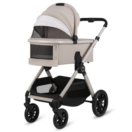 Lionelo - Poussette combinée 3-en-1 LAYLA Beige Sable