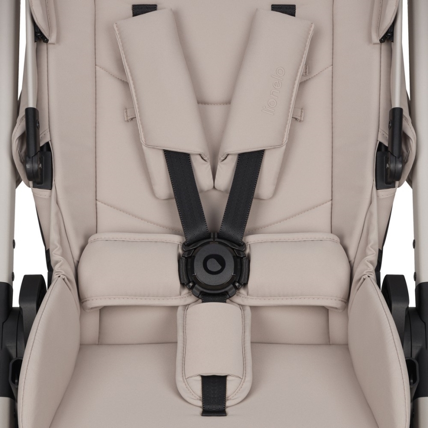 Lionelo - Poussette combinée 3-en-1 LAYLA Beige Sable