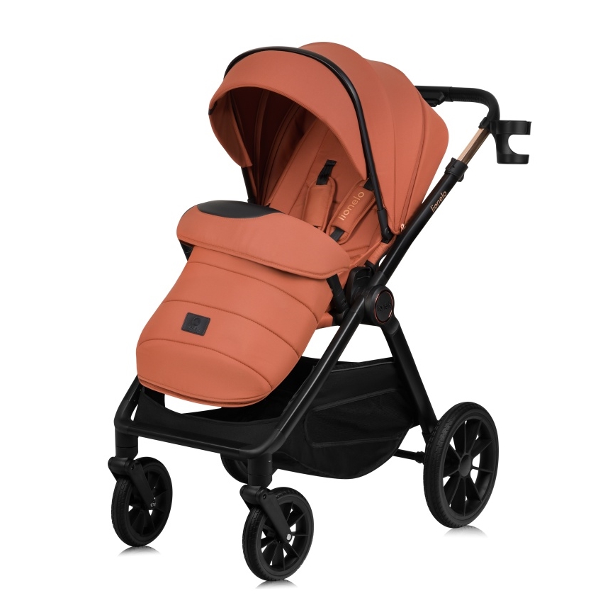 Lionelo - Poussette combinée 3-en-1 LAYLA Marron rouille