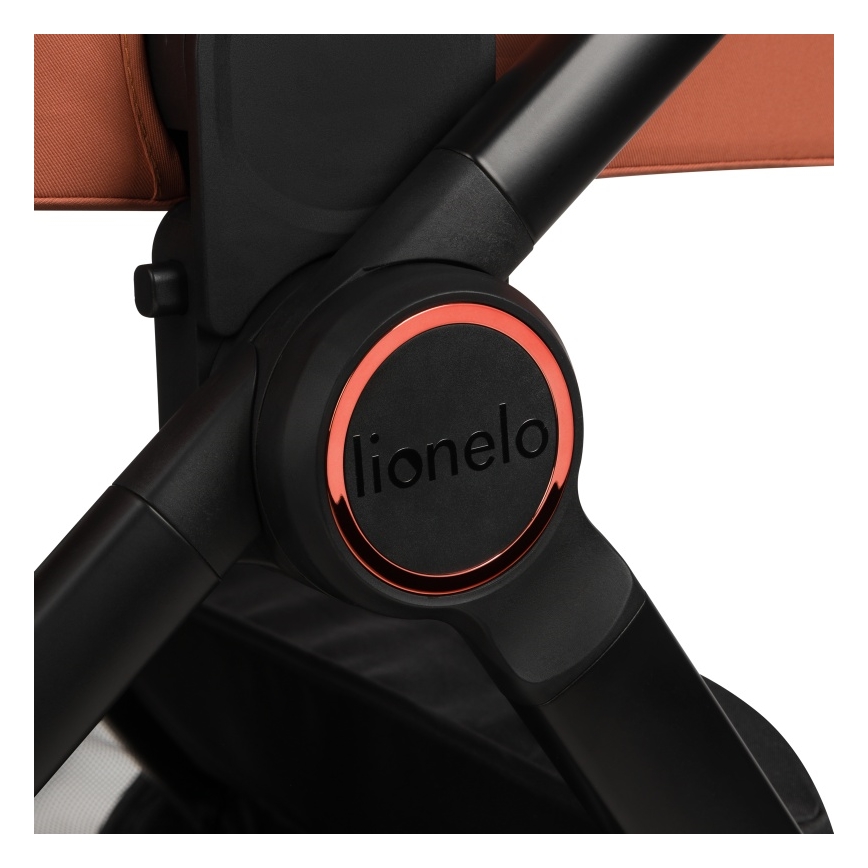 Lionelo - Poussette combinée 3-en-1 LAYLA Marron rouille
