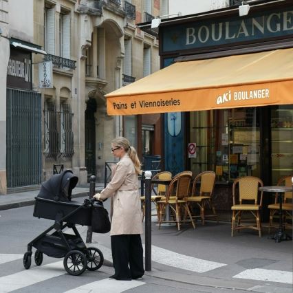 Lionelo - Poussette combinée 3-en-1 LAYLA Noir Onyx