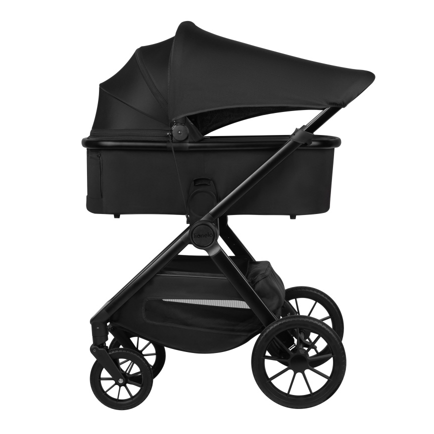 Lionelo - Poussette combinée 3-en-1 LAYLA Noir Onyx
