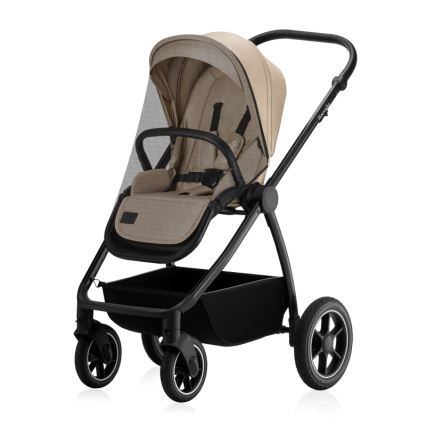 Lionelo - Poussette combinée 3-en-1 MERIL Beige Sable