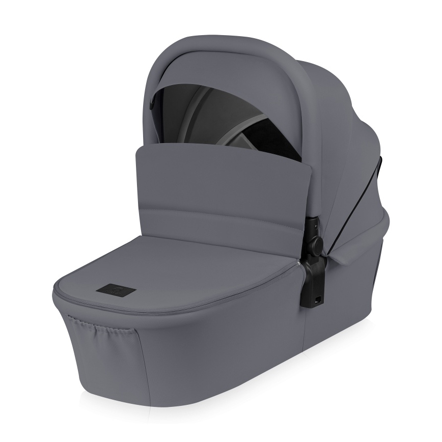 Lionelo - Poussette combinée 3-en-1 MIKA PLUS Gris Stone