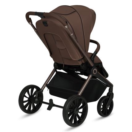 Lionelo - Poussette combinée 3 en 1 MIKA PLUS Mocha Mousse