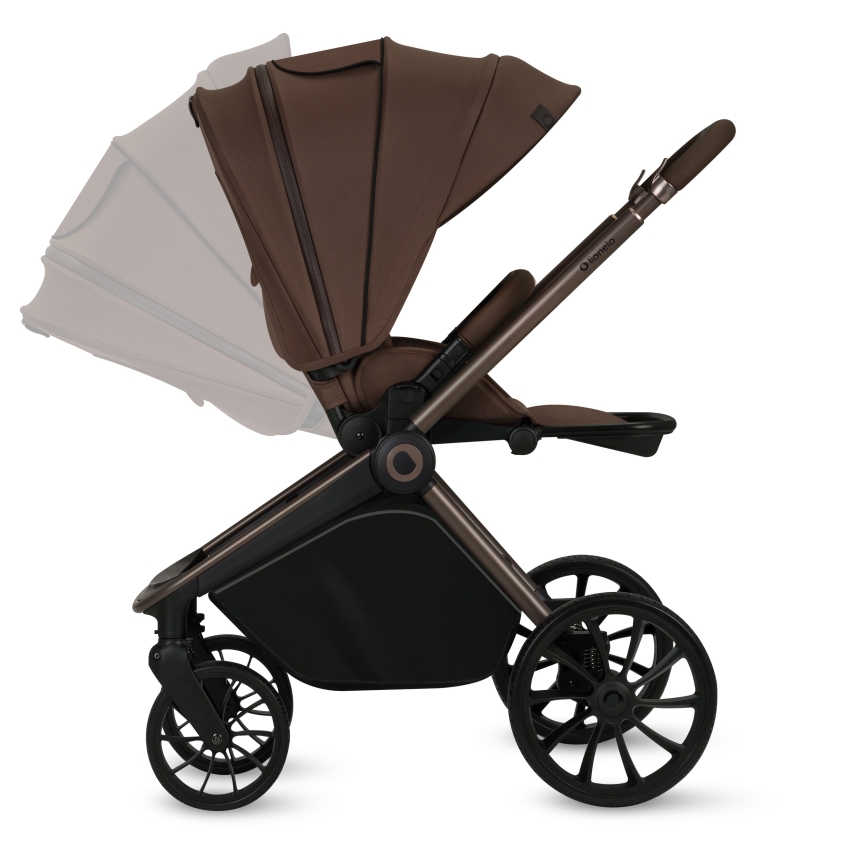 Lionelo - Poussette combinée 3 en 1 MIKA PLUS Mocha Mousse