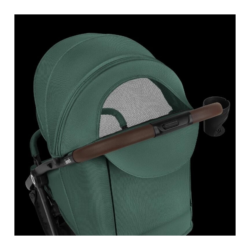 Lionelo - Poussette INGRID verte/noire