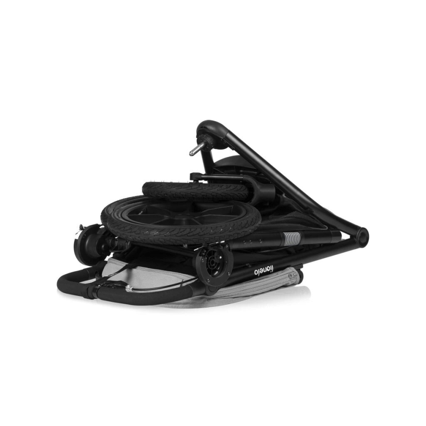 Lionelo - Poussette sportive AZURA noir/gris