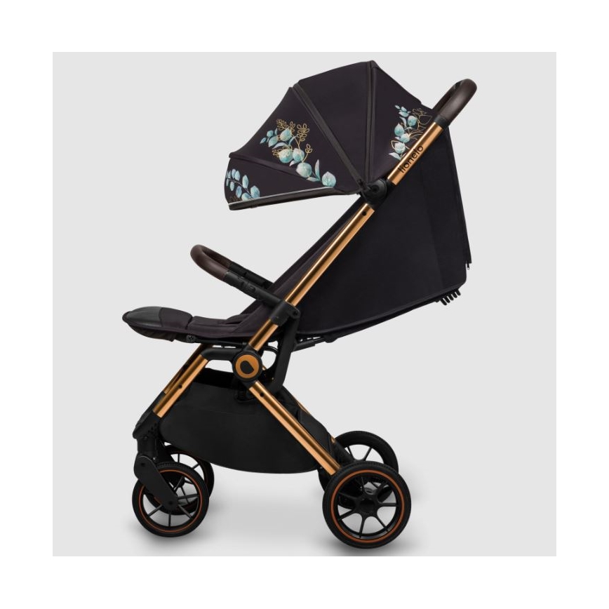 Lionelo - Poussette sportive CLOE noir/bleu/or