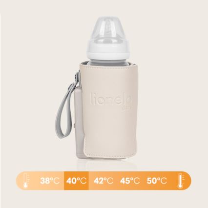 Lionelo - Rechargeable bottle warmer THERMUP GO PLUS 10W/5V beige
