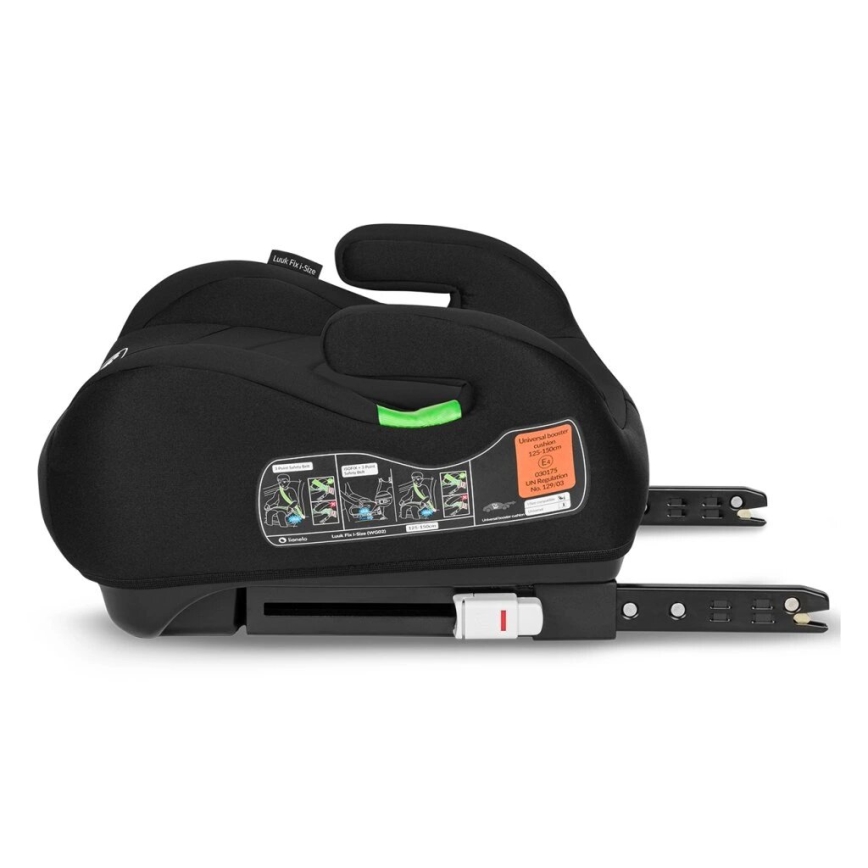 Lionelo - Rehausseur pour voiture LUUK FIX i-Taille 125-150 cm noir