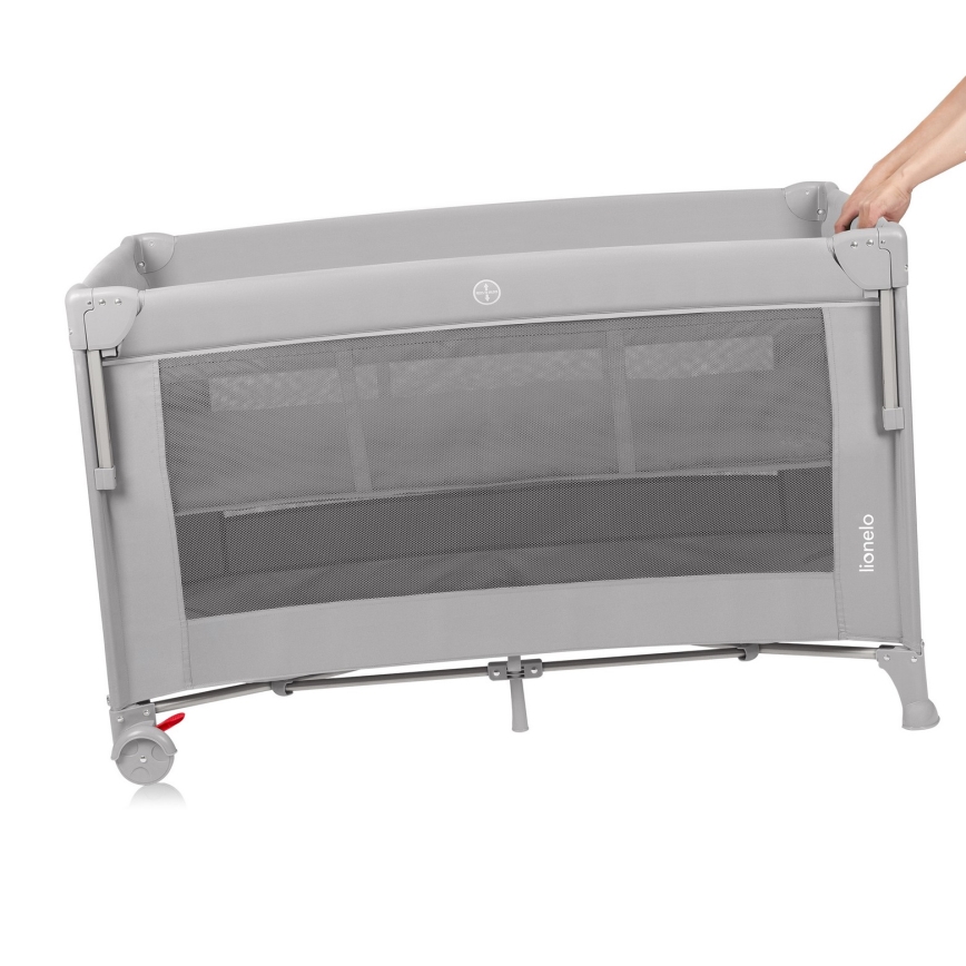 Lionelo - Reisbed 3-in-1 ELLEN Grijs Concrete
