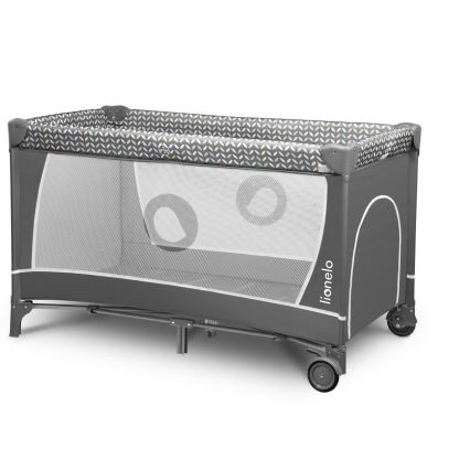 Lionelo - Reisbed FLOWER Grijs Scandi