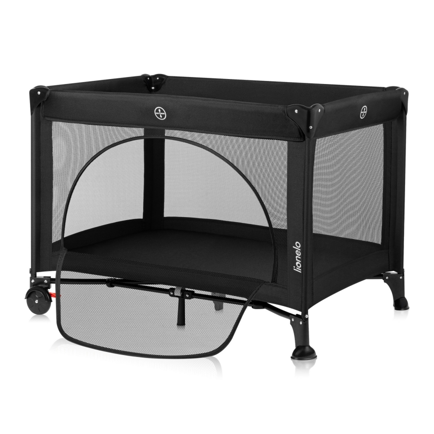 Lionelo - Reisbed LAURA Black Carbon