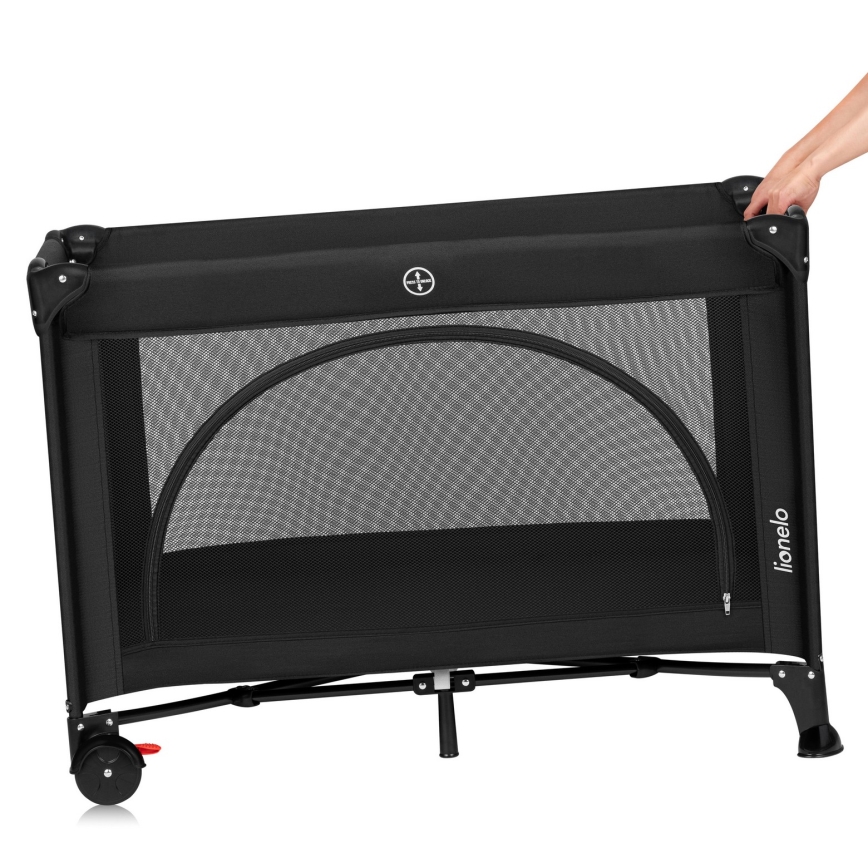 Lionelo - Reisbed LAURA Black Carbon