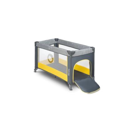 Lionelo - Reisbed STEFI grijs/geel
