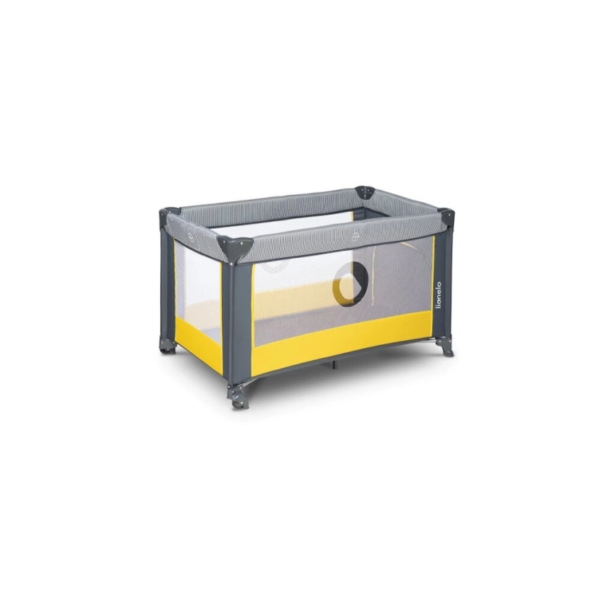 Lionelo - Reisbed STEFI grijs/geel