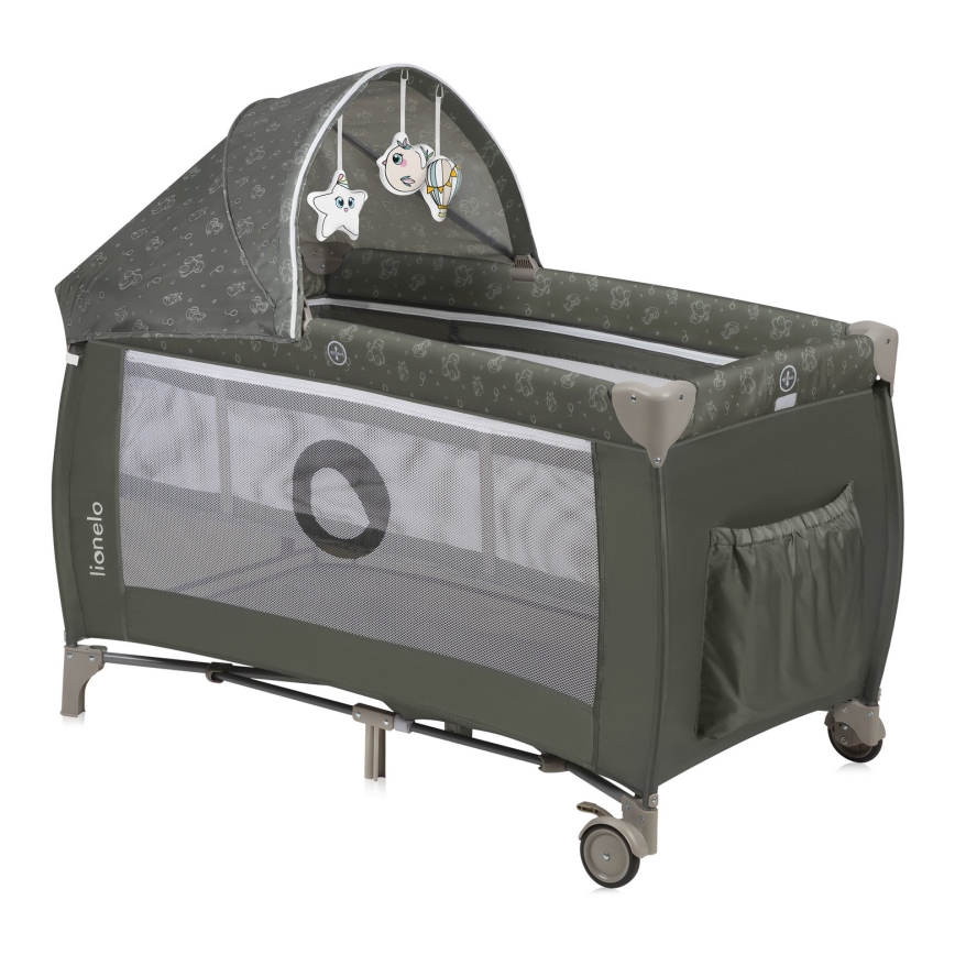 Lionelo - Reisbed SVEN PLUS Beige Olijf