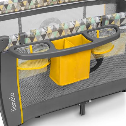 Lionelo - Reisbed SVEN PLUS grijs/geel