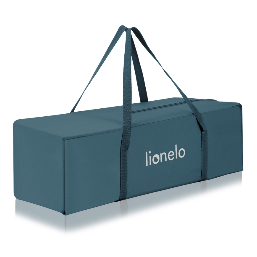 Lionelo - Reisbedje FLOWER Groen-turkoois
