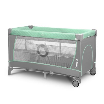 Lionelo - Reisbedje FLOWER Turquoise