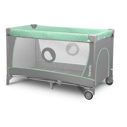 Lionelo - Reisbedje FLOWER Turquoise