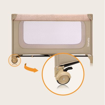 Lionelo - Reisbedje JASMIN EASY FOLD Beige zand