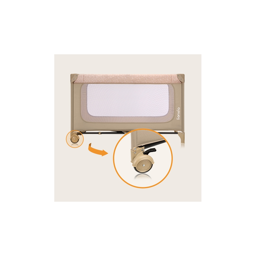 Lionelo - Reisbedje JASMIN EASY FOLD Beige zand