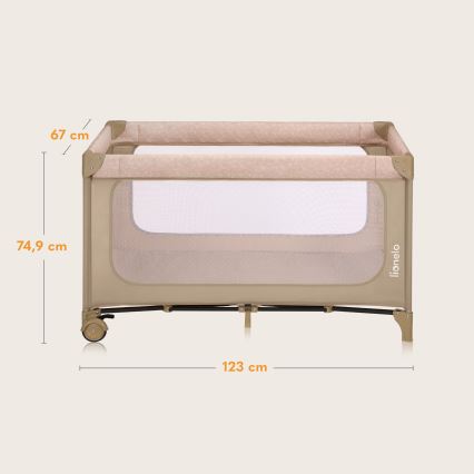 Lionelo - Reisbedje JASMIN EASY FOLD Beige zand