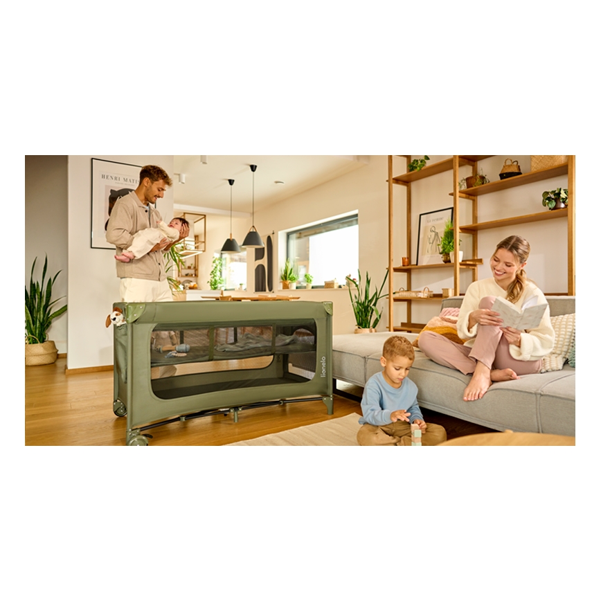 Lionelo - Reisbedje JASMIN EASY FOLD Olijfgroen