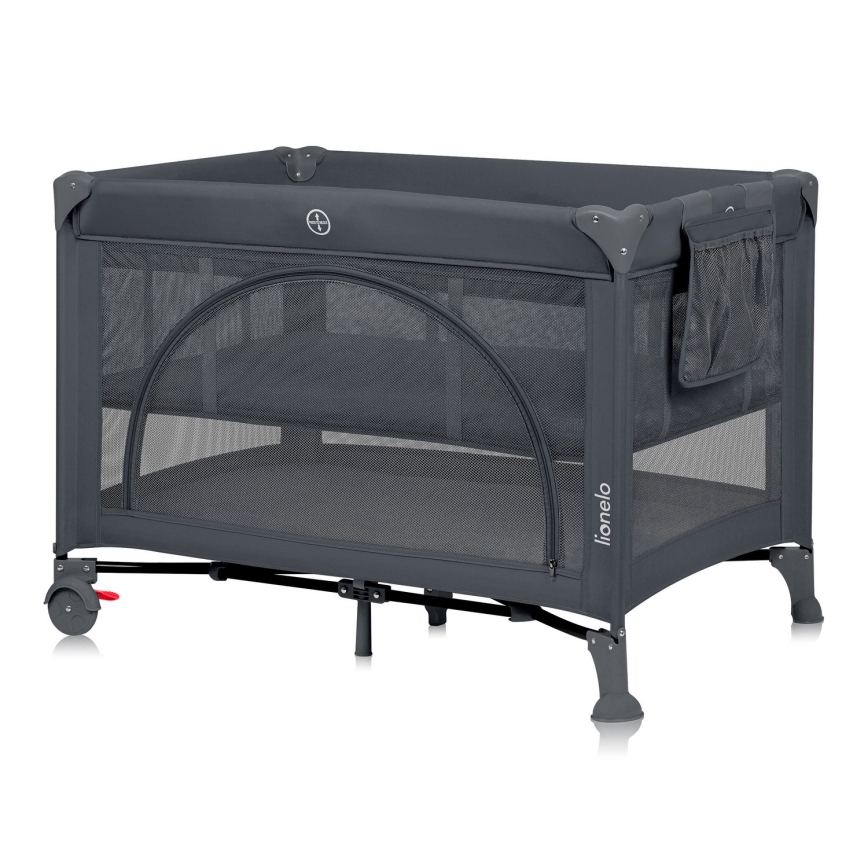 Lionelo - Reisbedje LAURA Grijs Beton