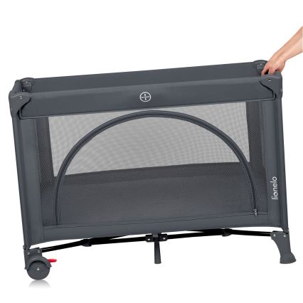 Lionelo - Reisbedje LAURA Grijs Beton