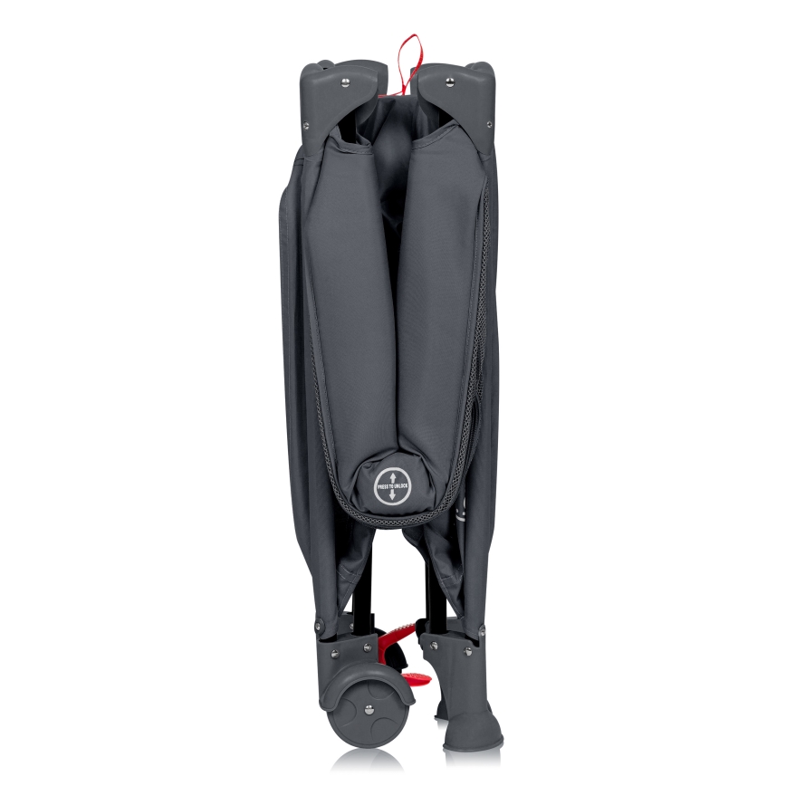 Lionelo - Reisbedje LAURA Grijs Beton