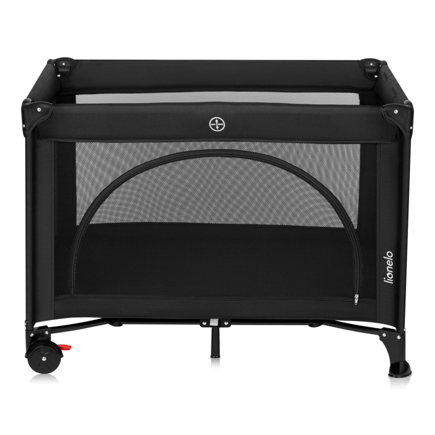 Lionelo - Reisbedje LAURA Zwart Carbon