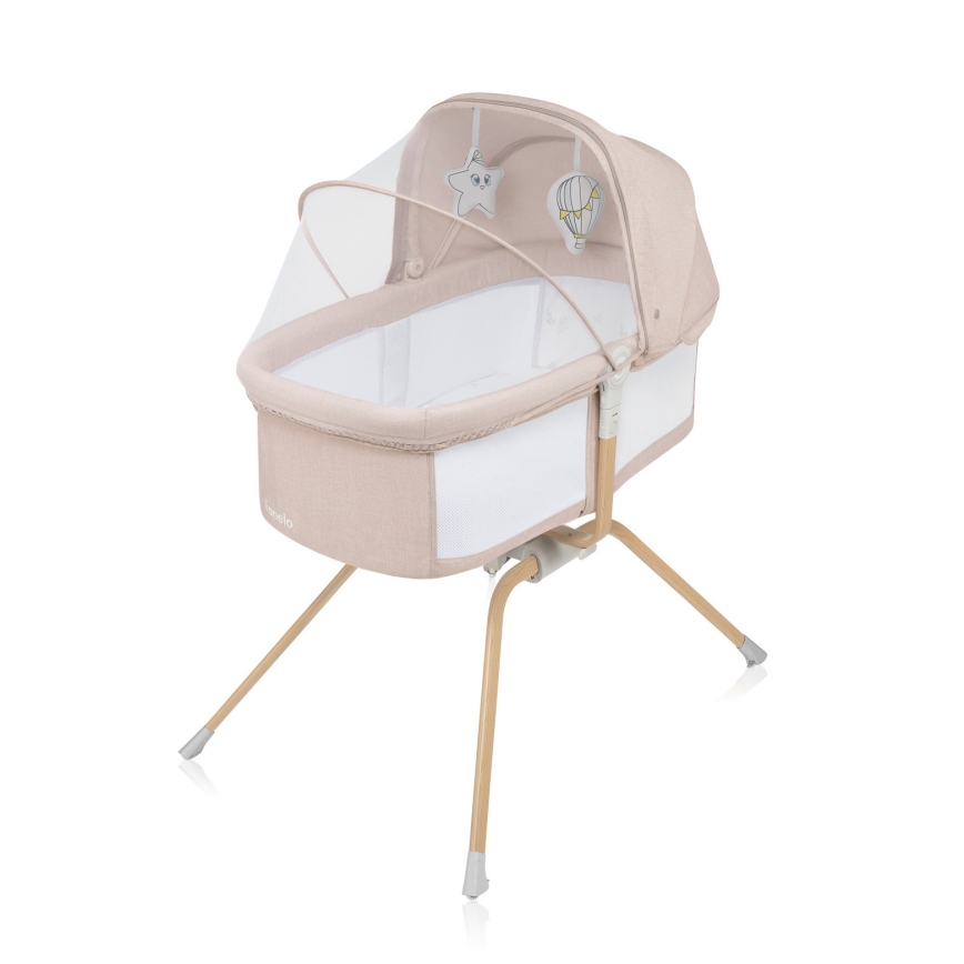 Lionelo - Reisbedje MALIN EVO Beige Naturel