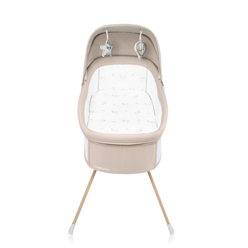 Lionelo - Reisbedje MALIN EVO Beige Naturel