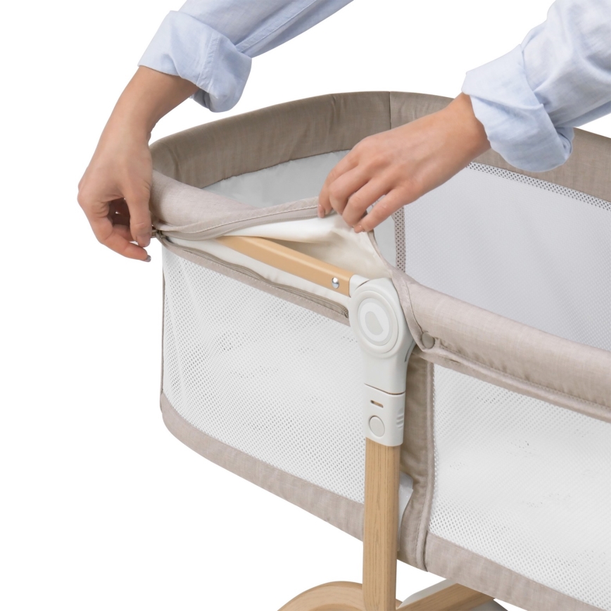 Lionelo - Reisbedje MALIN EVO Beige Naturel