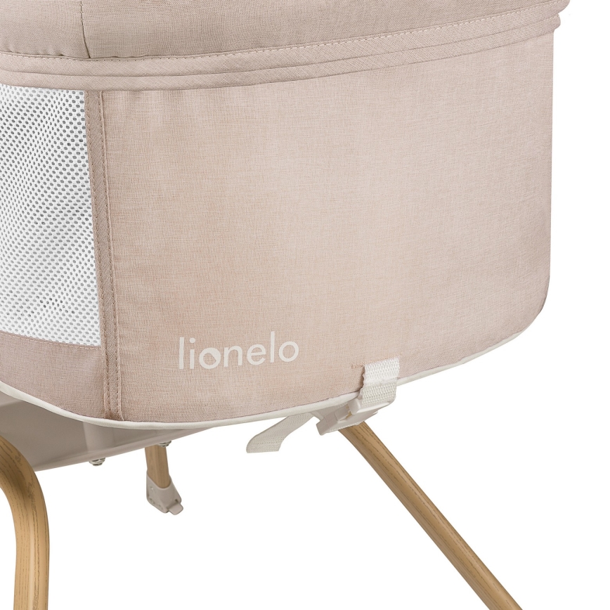 Lionelo - Reisbedje MALIN EVO Beige Naturel