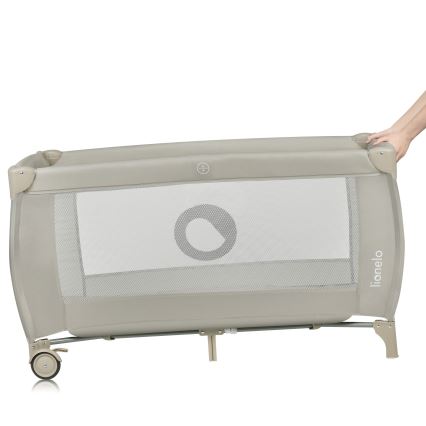Lionelo - Reisbedje STEFI PLUS Beige Cappuccino