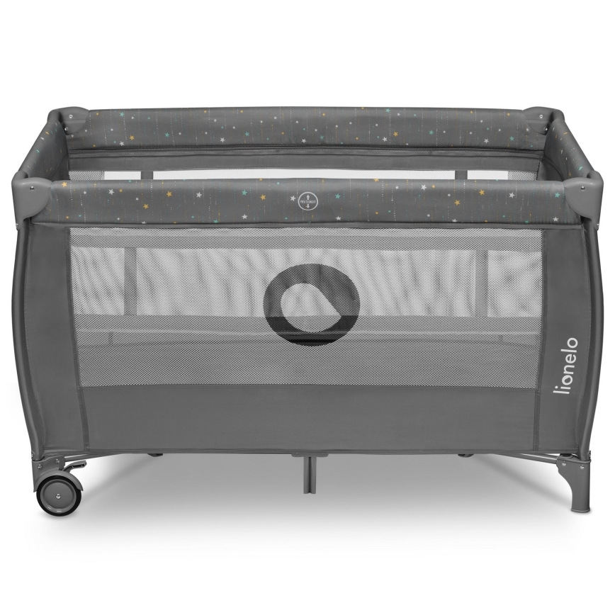 Lionelo - Reisbedje STEFI PLUS Grey Multicolor